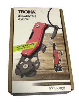 Mini-Werkzeug mit 10 Funktionen, rot/schwarz von Troika