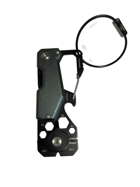 Mini-Werkzeug mit 10 Funktionen, titanfarben/schwarz von Troika