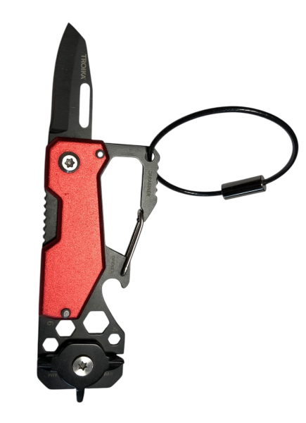 Mini-Werkzeug mit 10 Funktionen, rot/schwarz von Troika